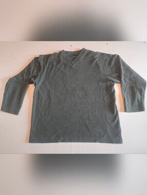 George V-neck Short Sleeve Sweater Tee - Dark Green